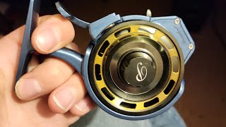 How to spool an inline Ice fishing reel!