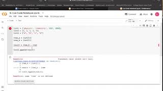 Intro to Python (week 4): LISTS