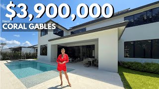 Inside a $3,900,000 - BRAND NEW Home next to CORAL GABLES and PINECREST - Miami House Tour