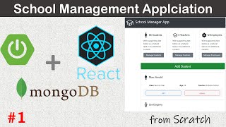 Full Stack Web Application.SPRING BOOT + REACTJS + MONGODB | PART 1