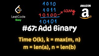 Add Binary - Two Pointers - Amazon Interview Question - LeetCode 67