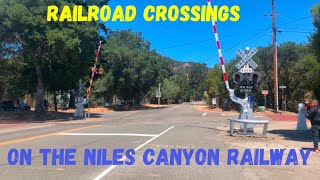 Railroad Crossings on the Niles Canyon Railway (ex-SP) Line