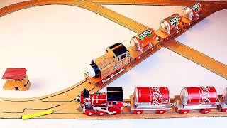Railway Switch, How do brio trains change the tracks,  Coca Train Vs Fanta Train