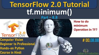 Get Minimum of Tensors using tf.maximum() math function | TensorFlow 2.0 Python Tutorial | DL | ML