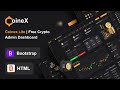 Build a Responsive Admin Dashboard Using HTML CSS & JavaScript & Bootstrap | Coinex Lite Dashboard