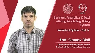 Numerical Python Part IV