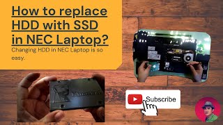 How to replace HDD with SSD in NEC Laptop #NECLaptop #VersaPro #i3 #Kingston #SSD