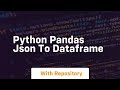 python pandas json to dataframe