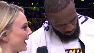 LeBron James escaping the sweep, Game 4 Postgame Interview 🎤