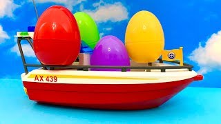 Best Boat Surprise Eggs 🚣🏻‍♀️⛵️🚤 आश्चर्य अंडे, नाव, पेप्पा सुअर
