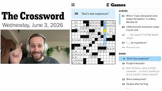 I'm calling this Wednesday a Win!! | NYT New York Times Crossword June 3, 2026