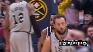 NBA, playoff 2019, Nuggets vs. Spurs, Round 1, Game 7, Move 52, Will Barton, dunk