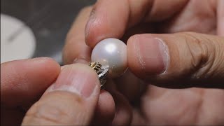 BIWAKO Jewelry Workshop - How to Handmade a 18K Solid Gold Pearl Necklace