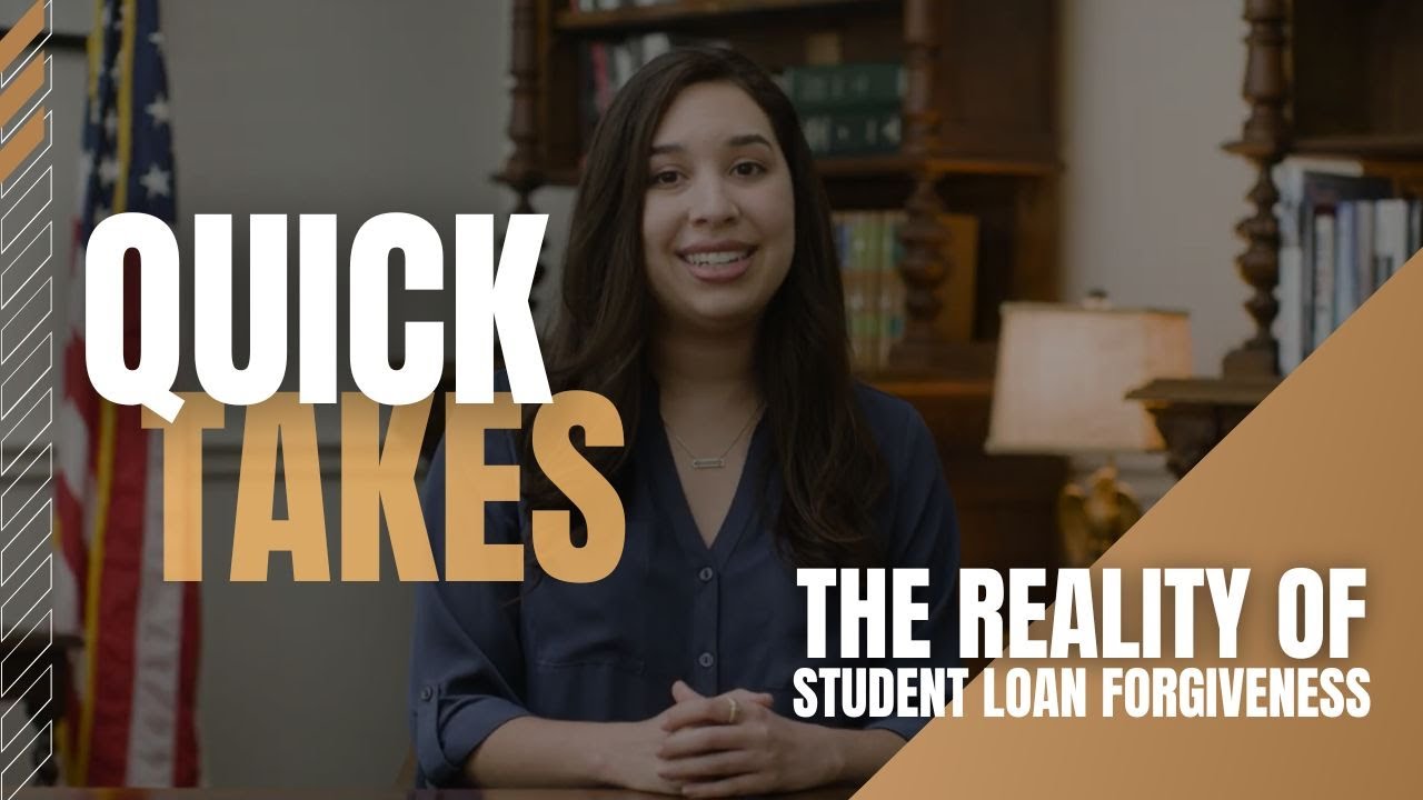 The Reality Of Student Loan Forgiveness | Quick Takes - YouTube