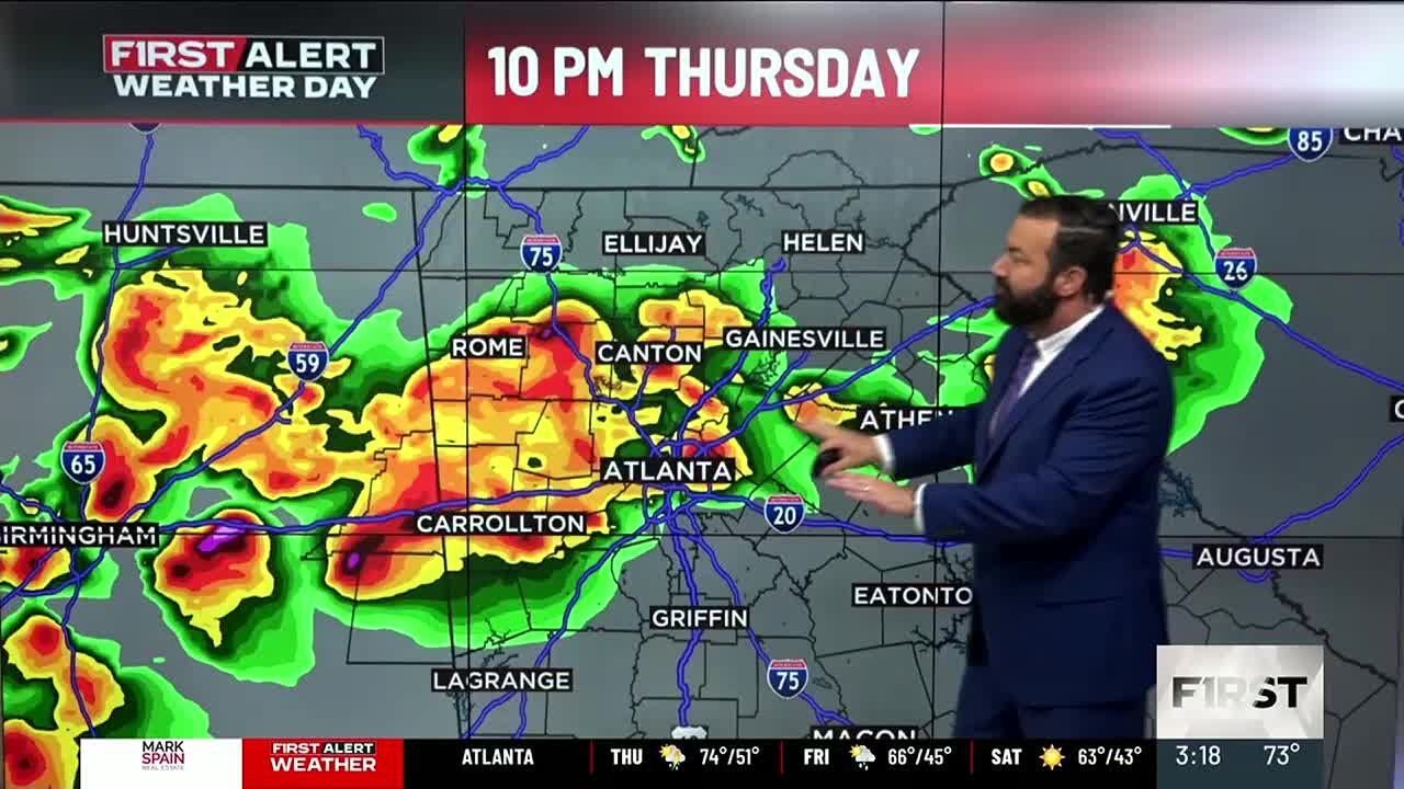 First Alert Forecast Widespread Storms This Evening Isolated Storms