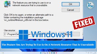 ✅ How To Fix Error The Feature You Are Trying To Use is On A Network Resource That is Unavailable