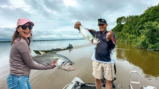 PESCARIA NO RIO XINGU COM MINHA ESPOSA SANDRA E AMIGOS🎣🐟