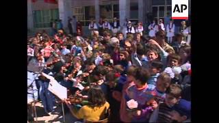 ALBANIA: TIRANA: CHILDREN HOLD RALLY FOR PEACE