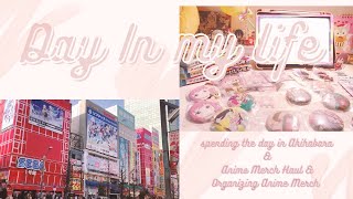 Vlog 3: Day in my life l Akihabara | Anime Merch Haul \u0026 Organizing Anime Merch |Aesthetic Anime Vlog