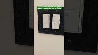 Lutron Fan Speed Control/ Light Dimmer Switches.