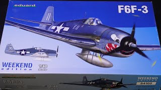 【1/48 エデュアルド F6F-3】①積みプラしてたチェコ製のヘルキャットに取り掛かるも○○○○が使えなかった・・・