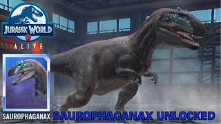 Saurophaganax Unlocked - Jurassic World Alive