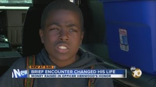 Slain San Diego police officer Jeremy Henwood's final words inspire the boy who heard them