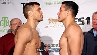 SERGIY DEREVYANCHENKO VS. JACK CULCAY - FULL WEIGH IN AND FACE OFF VIDEO