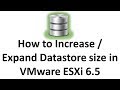 VMware vSphere 6.5 | How to Increase / Expand Datastore size in VMware ESXi 6.5 | Tutorial Part 10