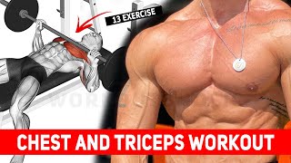 Best 13 Chest and Triceps Exercises - Gym Workout Motivation