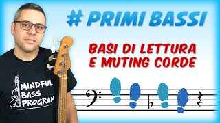 Bass Lessons - 03 - Basics of String Reading and Muting - Getting Started with Electric Bass