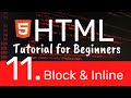 HTML Tutorial for Beginners -  Block and Inline Elements