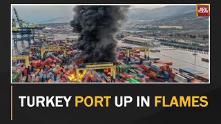 Turkey Earthquake: Turkey Port Fire Continues To Rage For Two Consecutive Days After Deadly Quake