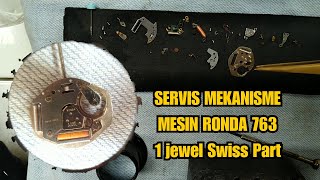 Servis bongkar pasang mesin jam tangan ronda 763