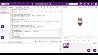 Visualizing Data with Matplotlib | Python Editor | Pictoblox