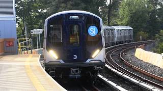 NYCT Staten Island Railway: R211S SIR Local Train at Clifton (w/ Partial Door Operation)