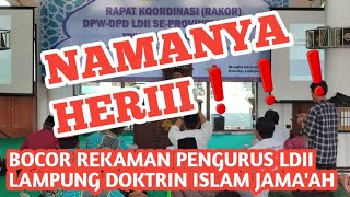 BOCOR REKAMAN ❗️PENGURUS LDII LAMPUNG DOKTRIN WARGA ISLAM JAMA'AH