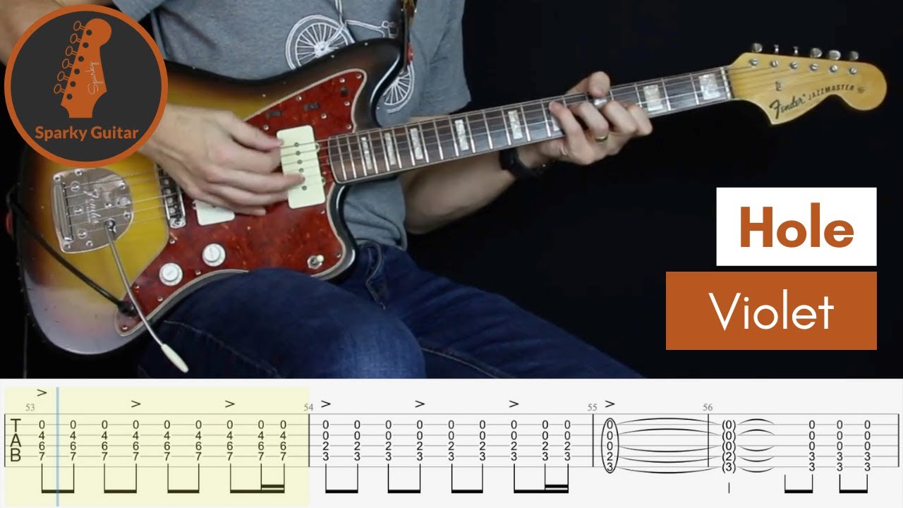 Violet Hole Learn To Play Guitar Cover Tab Youtube