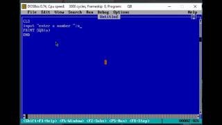 SQR function in Qbasic