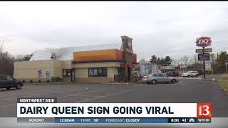 Dairy Queen sign message goes viral