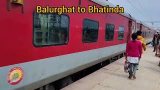 Balurghat to Bhatinda | Best travel experience | #travel #train