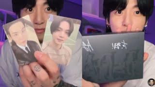 BTS Jungkook Showing Army Suga Signed D-Day Album and Photocards