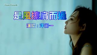 是風擦肩而過-洋瀾一-主唱 KARAOKE