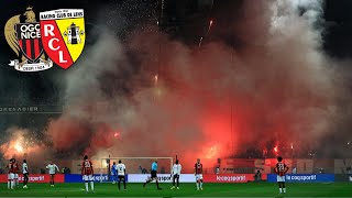 NICE-LENS | Ambiance et Fumigène Ultras Populaire Sud - Supporters OGC Nice vs RC Lens
