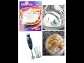 HOW TO MAKE WHIP CREAM FROM POWDER WITH HAND BLENDER I WITHOUT ELECTRIC BEATER I ENGLISH SUBTITILE