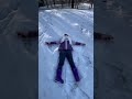 my first snow angel harbin making snow angel china winter christmas ytshorts shorts