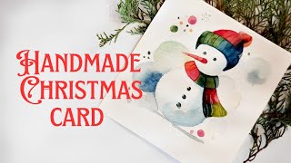 How to Paint Watercolor Snowman | Easy Beginer Tutorials