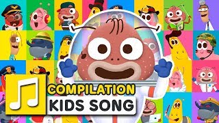 GREAT JOBS IN THE WORLD COMPILATION | LARVA KIDS | SUPER BEST SONGS FOR KIDS |  LEARNING SONG