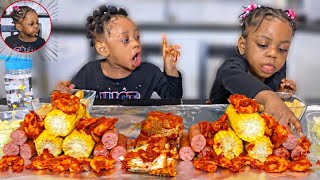 SEAFOOD BOIL MUKBANG **ASHER WON’T STOP ANNOYING SASHA