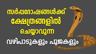 സർപ്പദോഷങ്ങൾക്ക് ക്ഷേത്രങ്ങളിൽ ചെയ്യാവുന്ന വഴിപാടുകളും പൂജകളും  | 9947500091 | Asia Live TV